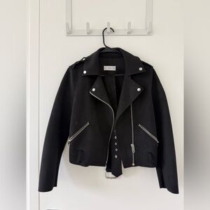 Mango Faux Suede Biker Jacket S